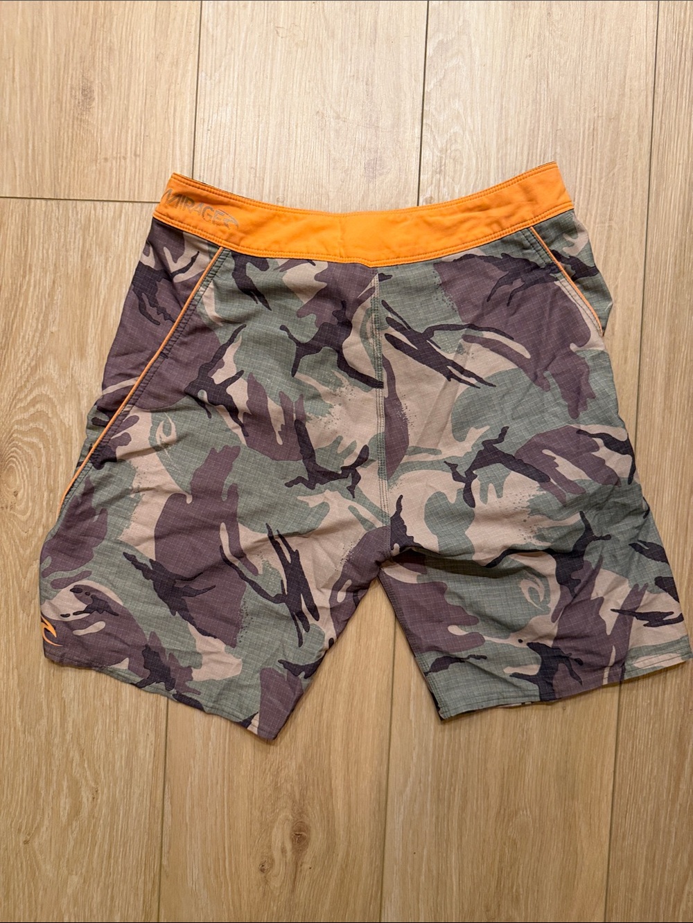 Rip Curl Men's Camo Board Shorts with Orange Waistband - Picture 3 of 6